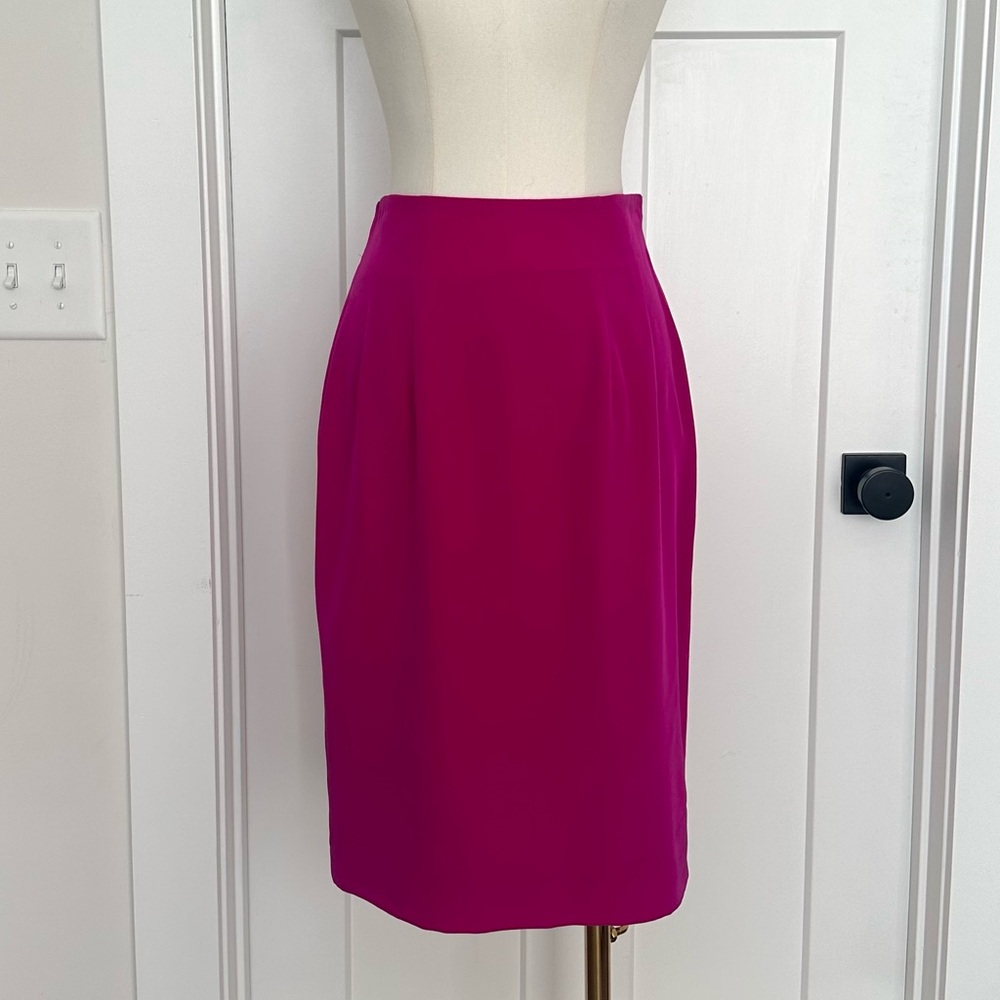 Liz Claiborne Night High Waisted Pencil Skirt | 100% Silk | Size 4